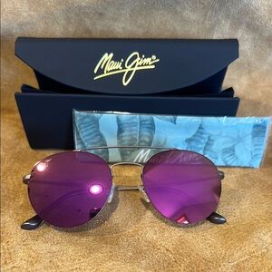 Maui Jim Sunglasses with Vibrant Purple Lenses